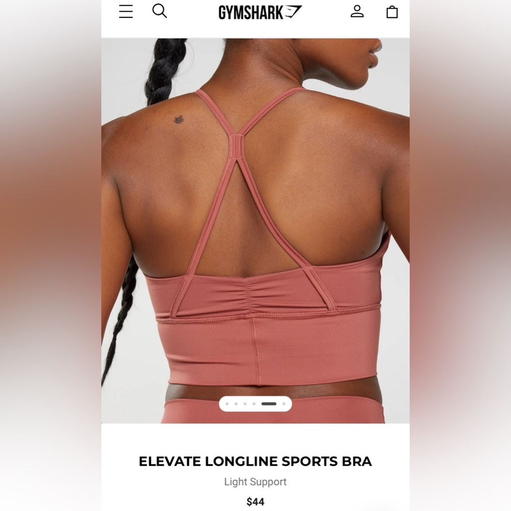 Gymshark ELEVATE LONGLINE SPORTS BRA
Size: Small
Color: Rose Brown - Picture 8 of 8